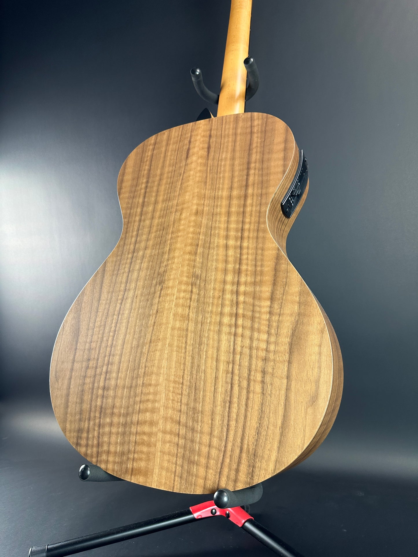 Back angle of Used Taylor Academy 22e Walnut.