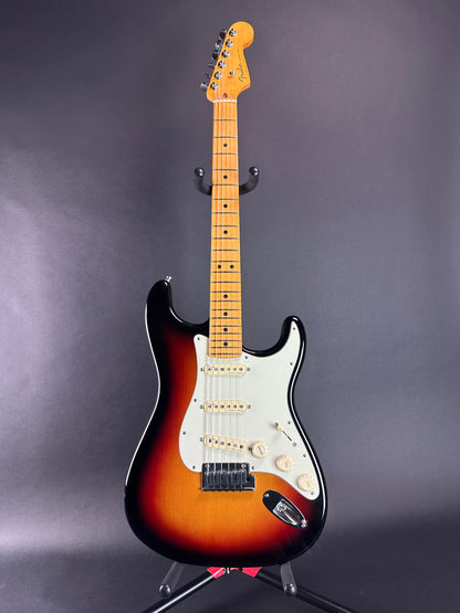 Full front of Used 2022 Fender American Ultra Strat Ultraburst.