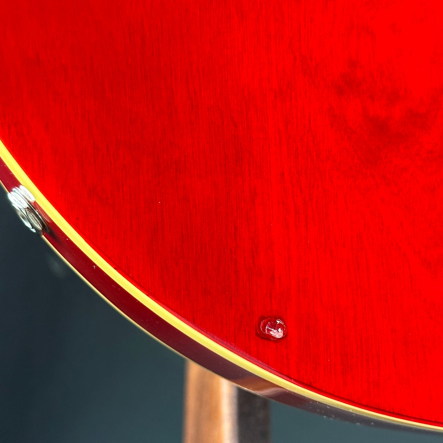 Ding on back of Used Epiphone ES-339 Cherry.