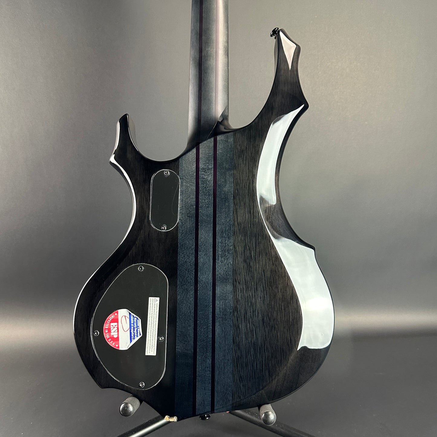 Back of Used ESP LTD F1004 DLX Greyburst.