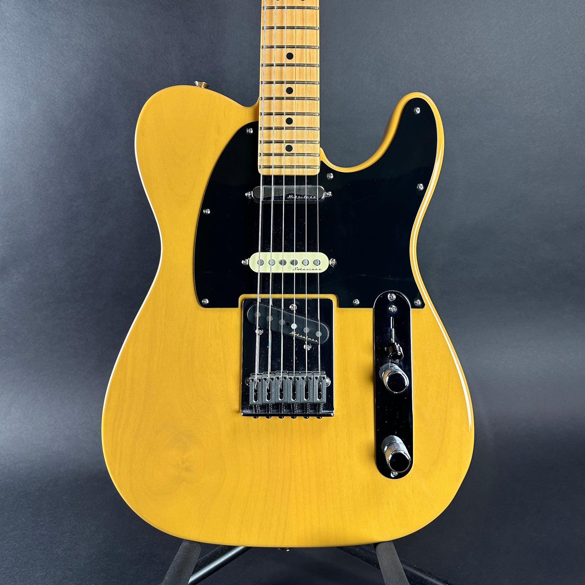 Front of body of Used Fender Nashville Telecaster Butterscotch.