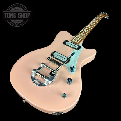 Front angle of Powers Electric A-Type Cochon PInk PF42 Pearl Ebony Cool CamTail.