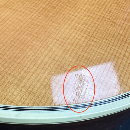 Mark on bottom of body of Used Guild D-35.