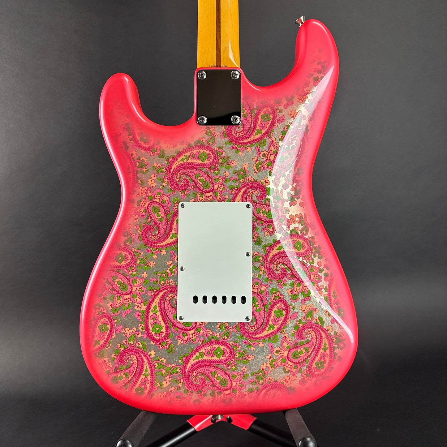 Back of Used 2003 Fender CIJ Paisley Strat.