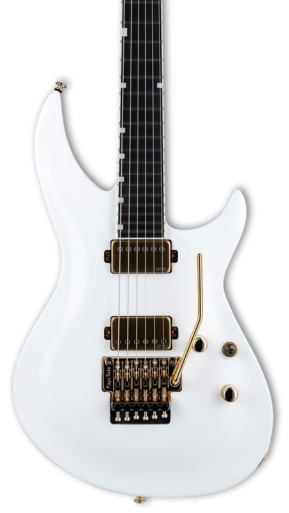 Front of ESP LTD H3-1000FR Snow White.