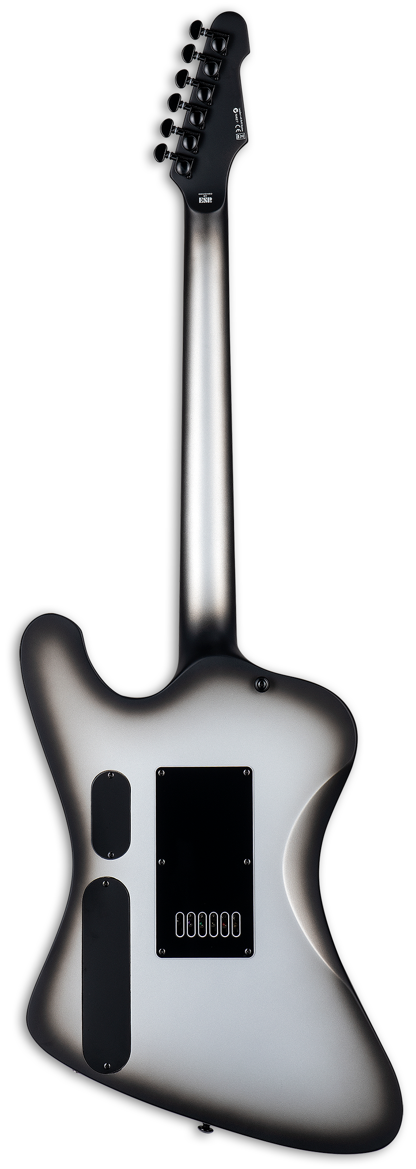 Back of ESP  LTD Phoenix-1000 EverTune Silver Sunburst Satin.