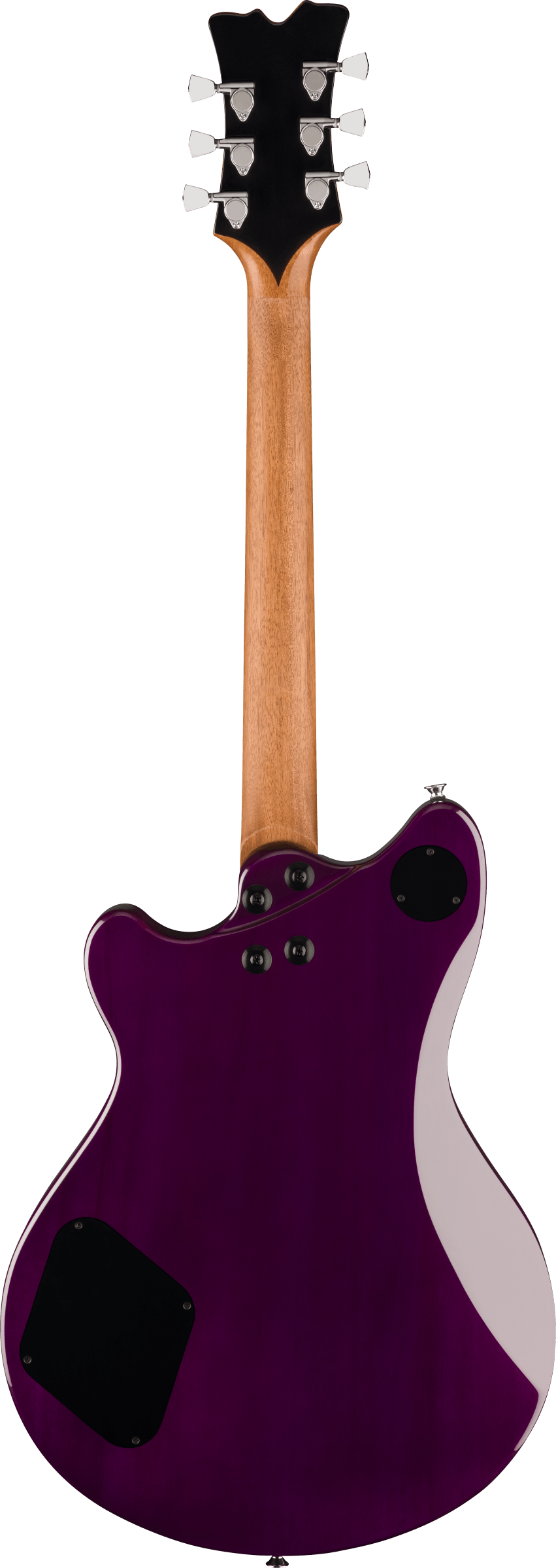 Back of EVH SA126 Special QM Trans Purple Ebony.