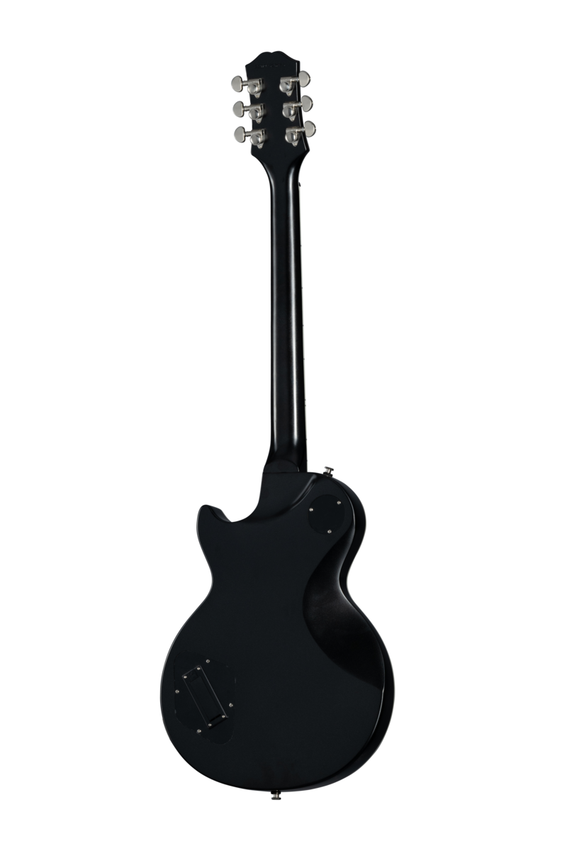 Back of Epiphone Les Paul Prophecy Aged Jet Black Metallic.