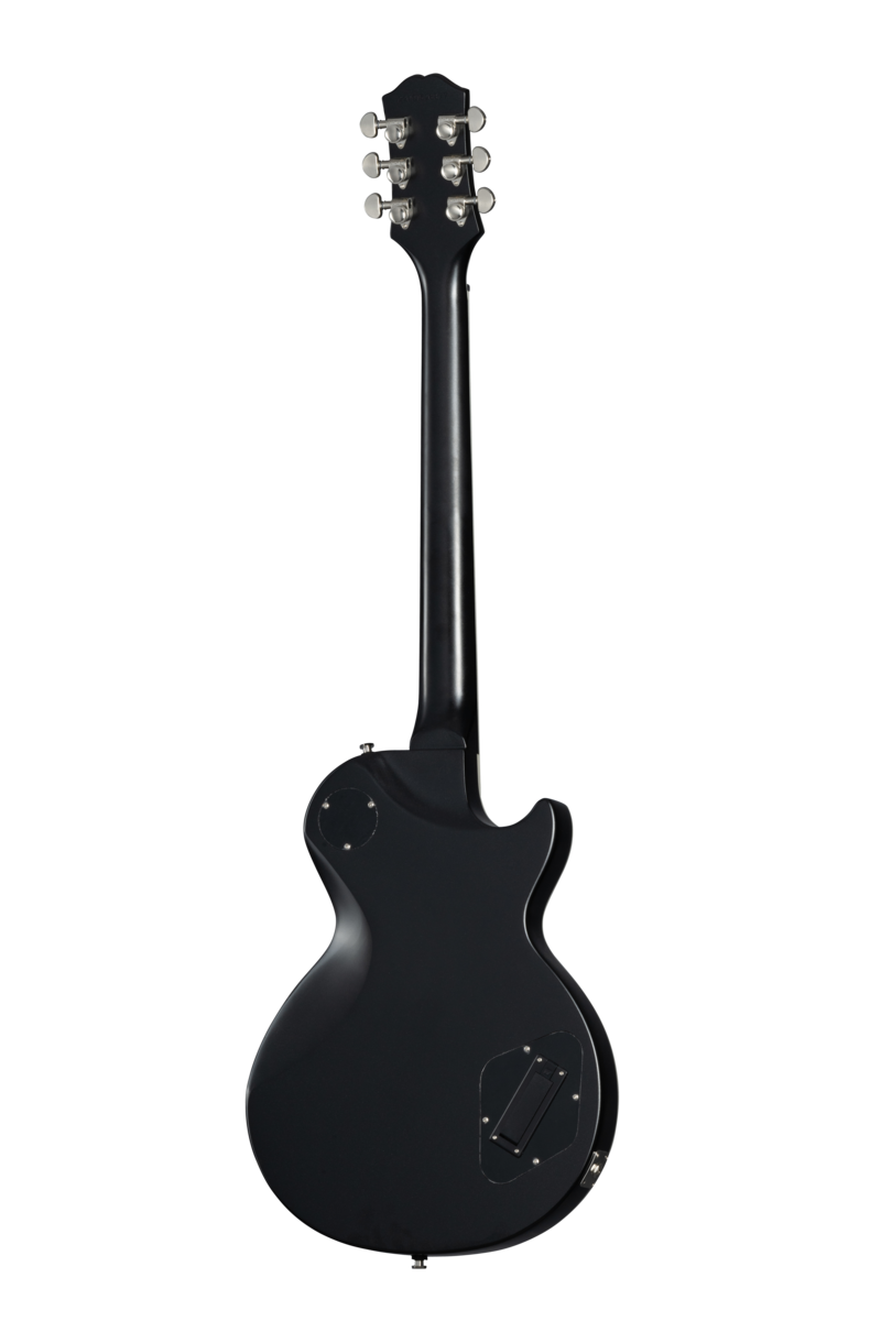 Back of Epiphone Les Paul Prophecy LH Aged Jet Black Metallic.