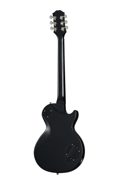 Back of Epiphone Les Paul Prophecy LH Aged Jet Black Metallic.