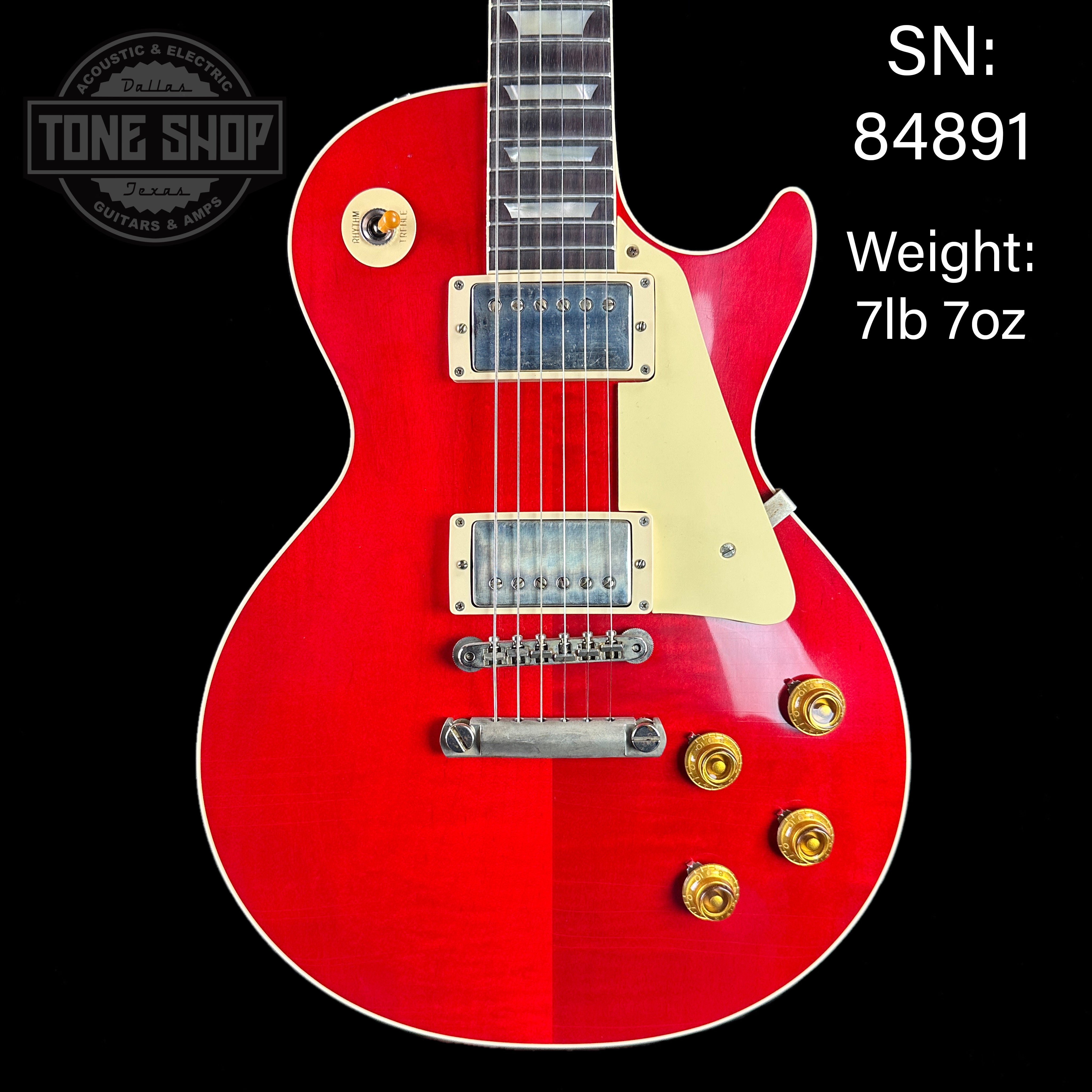 Gibson Custom Shop Made 2 Measure 1958 Les Paul Standard Chambered Sweet  Cherry Murphy Lab Ultra Light Aged w/case