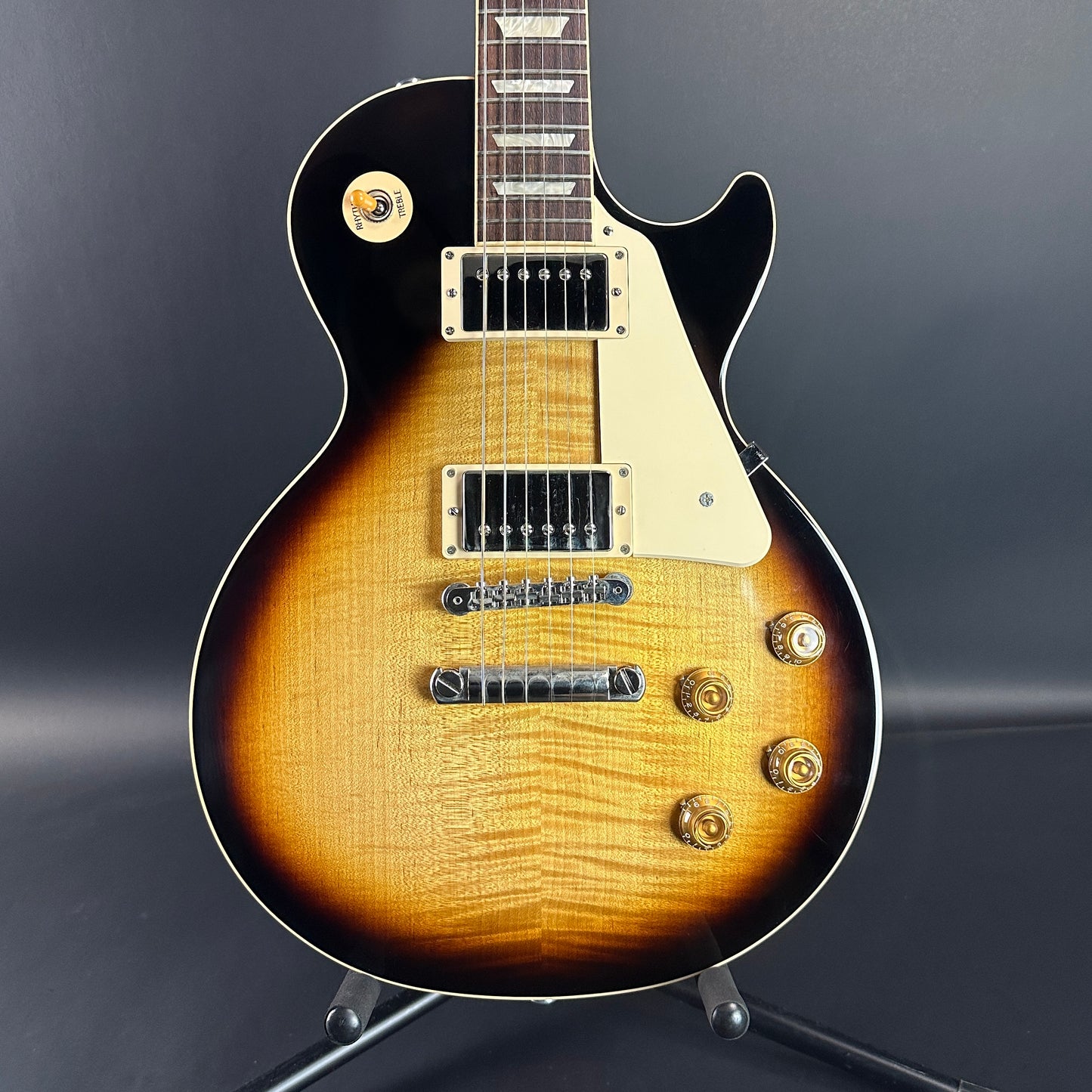 Front of Used Gibson Les Paul Standard 50s Tobacco Sunburst.