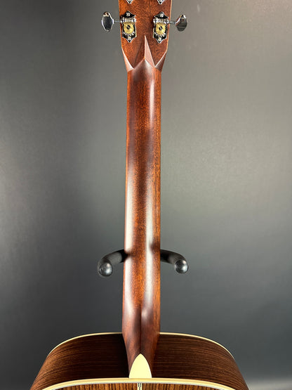 Back of neck of Used Martin D-28 Sunburst.