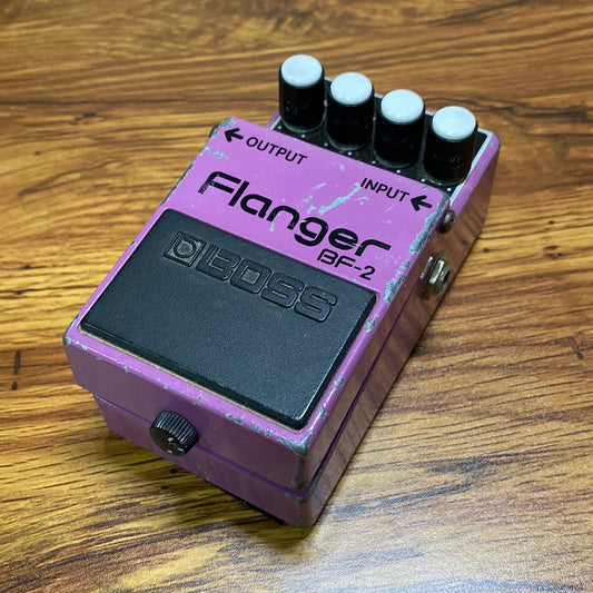 Top angle of Used Boss BF2 Flanger MIJ TSU15916.