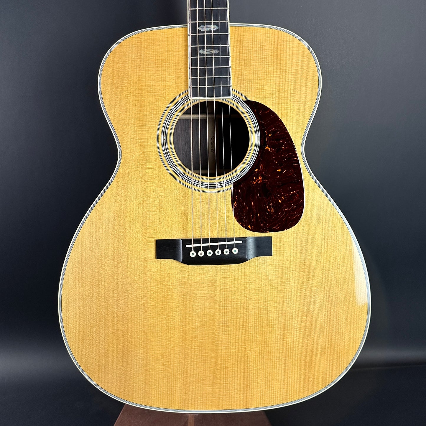 Front of Used Martin J-40 Natural.