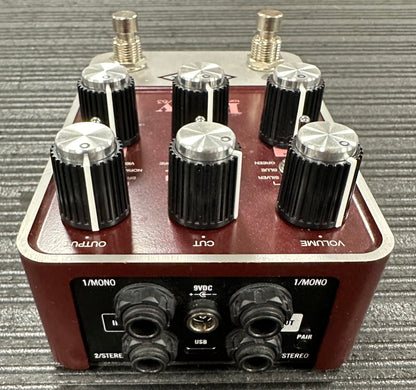 Back of Used Universal Audio Ruby 63 Top Boost Amp Pedal TSS4178