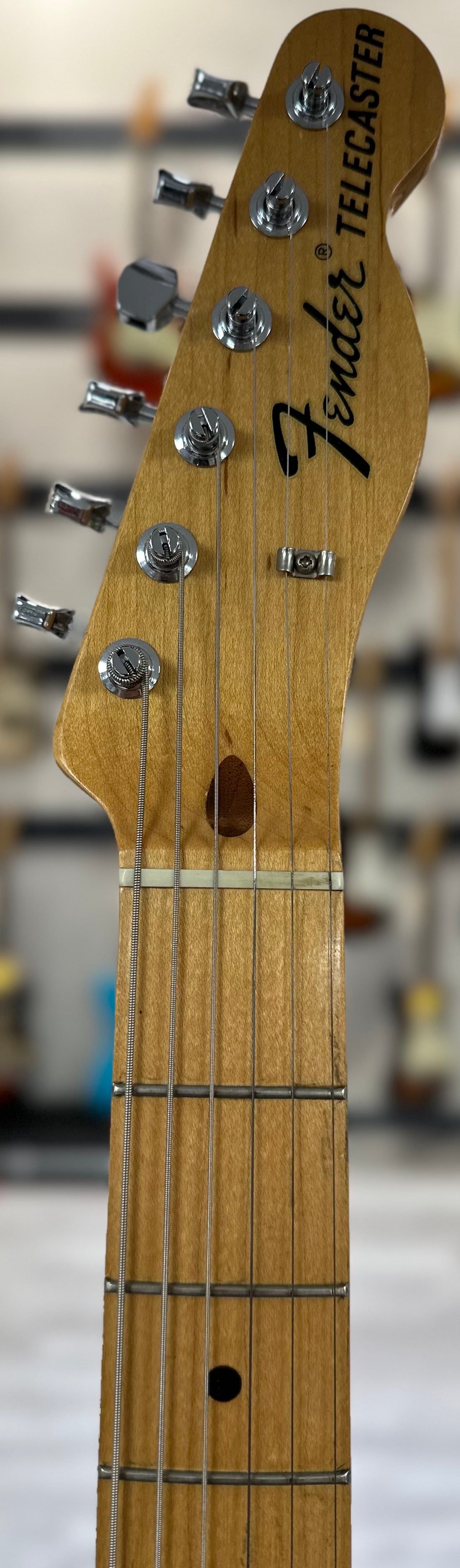 Headstock of Used 2004 Fender '69 Thinline Telecaster Natural w/case TSS4322