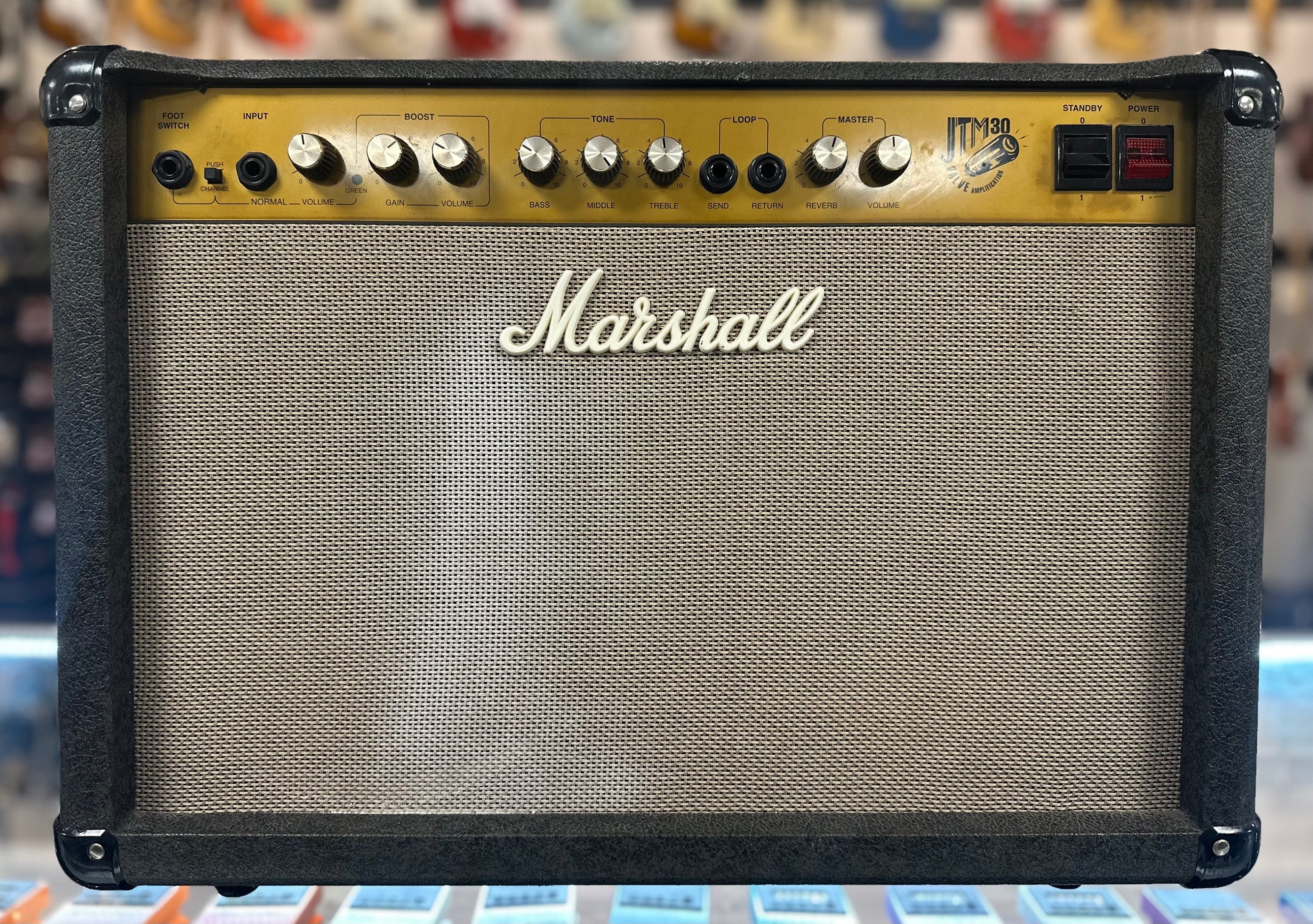 Front of Used Marshall JTM 30 2x10 30 Watt Combo TSS4696