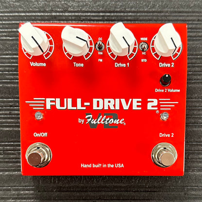 Top of Used Fulltone Full-Drive 2 V2 Red Overdrive/Boost TSS4291