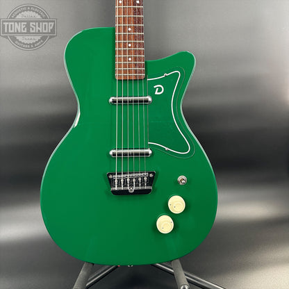 Front of body of Used Danelectro '57 Jade.