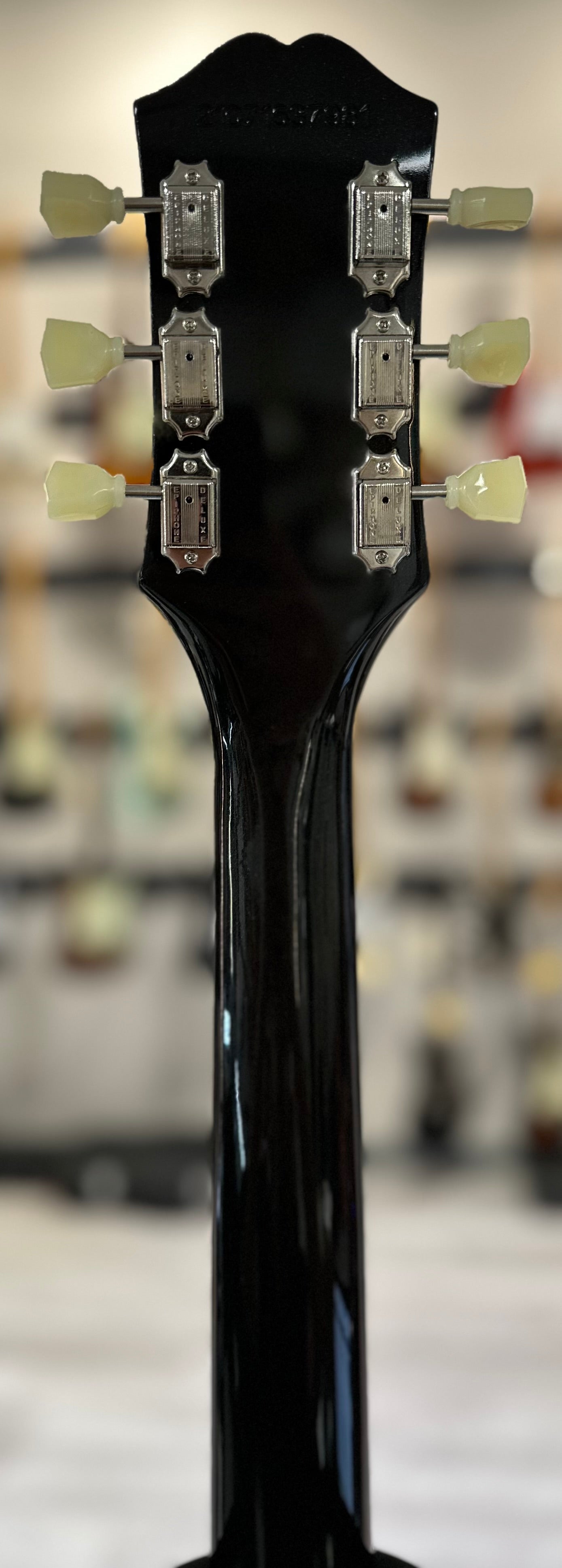 Back of neck of Used Epiphone SG Standard Ebony w/Case TSS4470