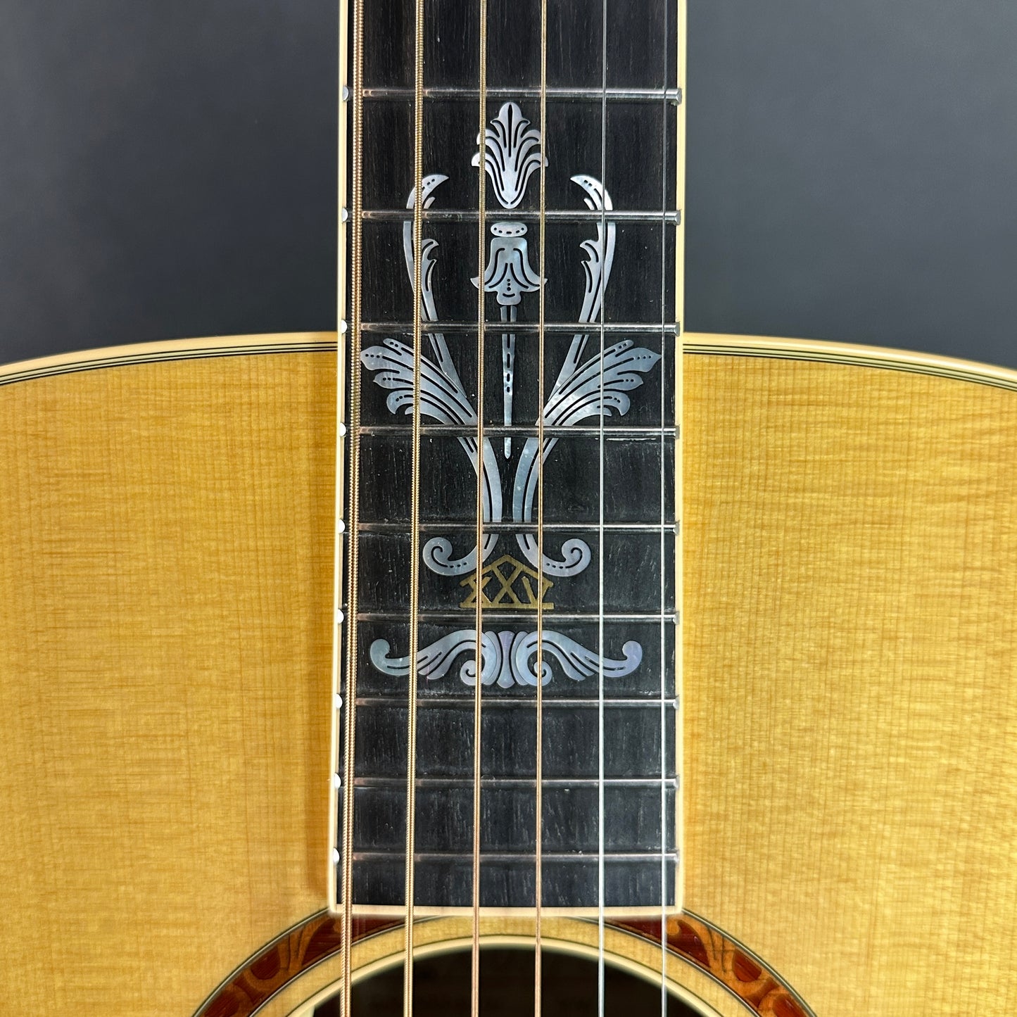 Inlay on Used Taylor XXV-DR 25th Anniversary.