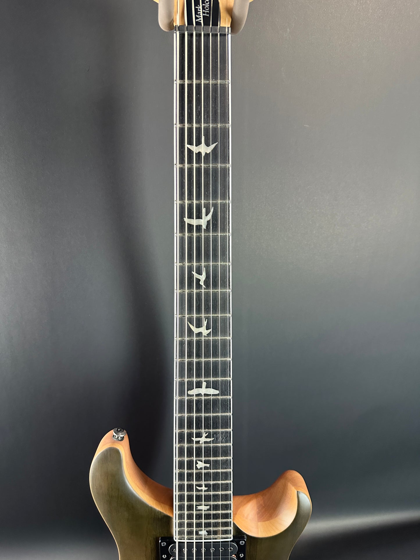 Fretboard of Used PRS SE Mark Holcomb SVN Satin Walnut.