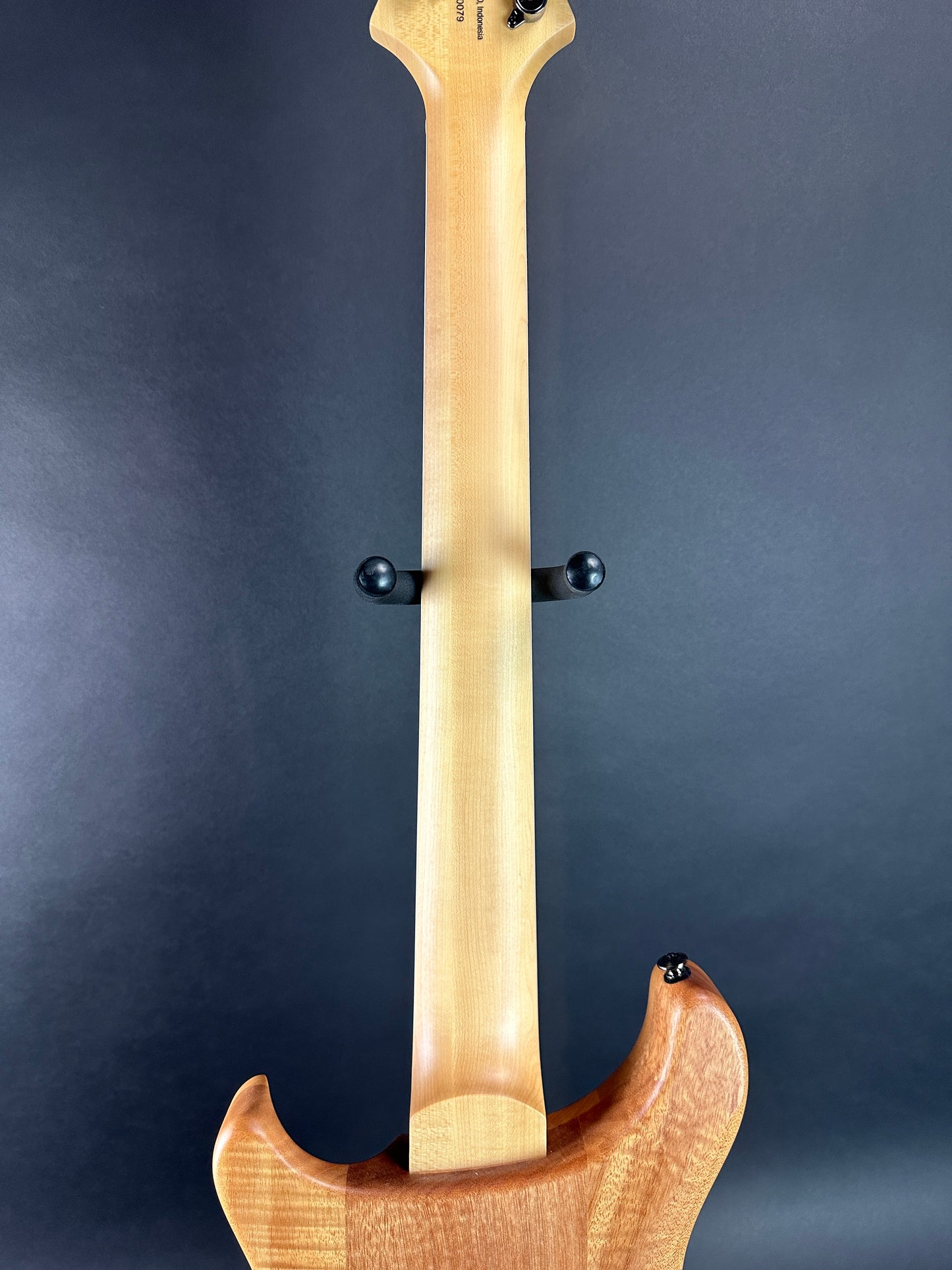 Back of neck of Used PRS SE Mark Holcomb SVN Walnut.