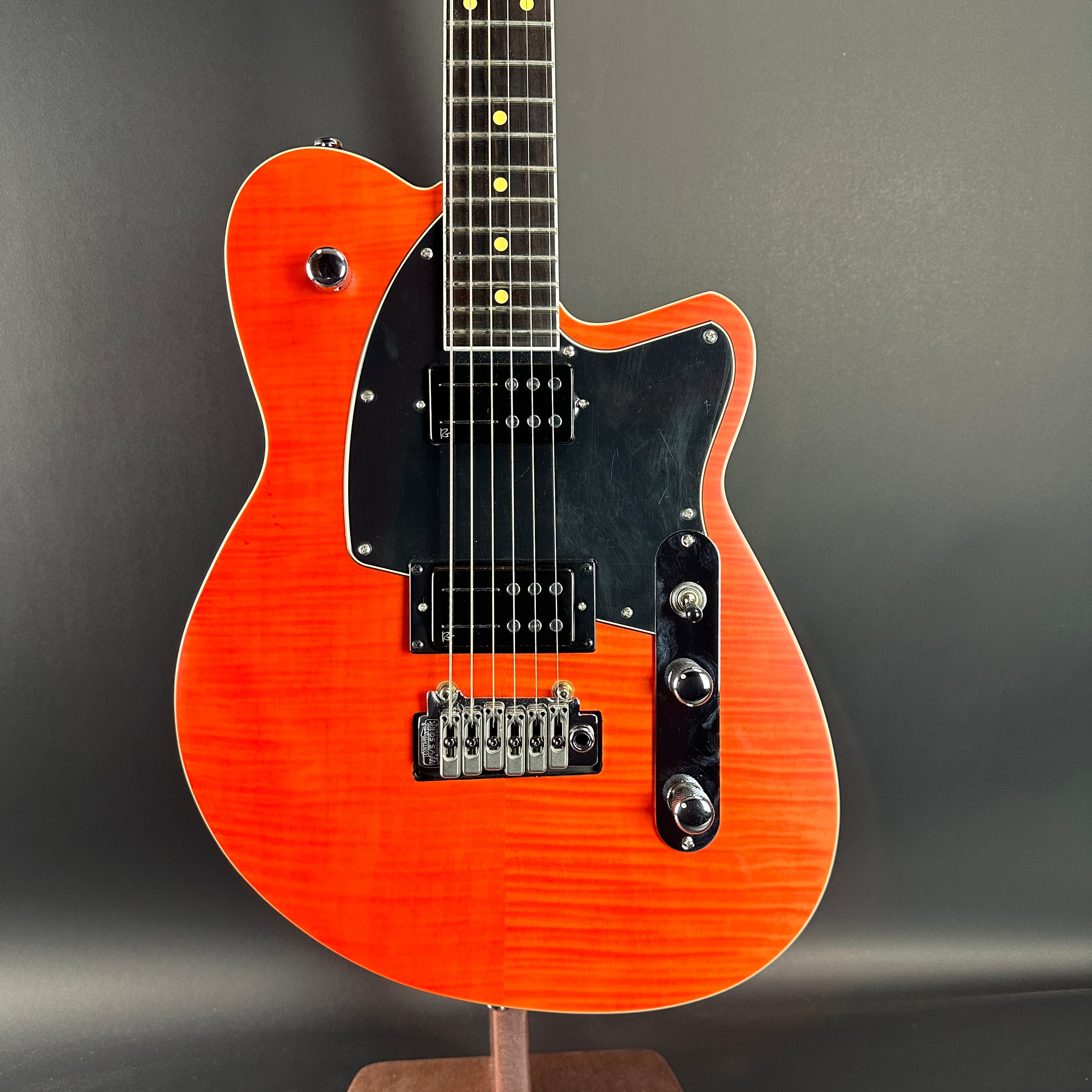 Demo Reverend Reeves Gabrels Signature Satin Orange Flame Maple