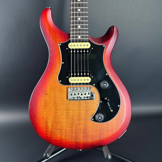 Front of Used PRS S2 Standard 24 Satin Dark Cherry Burst.