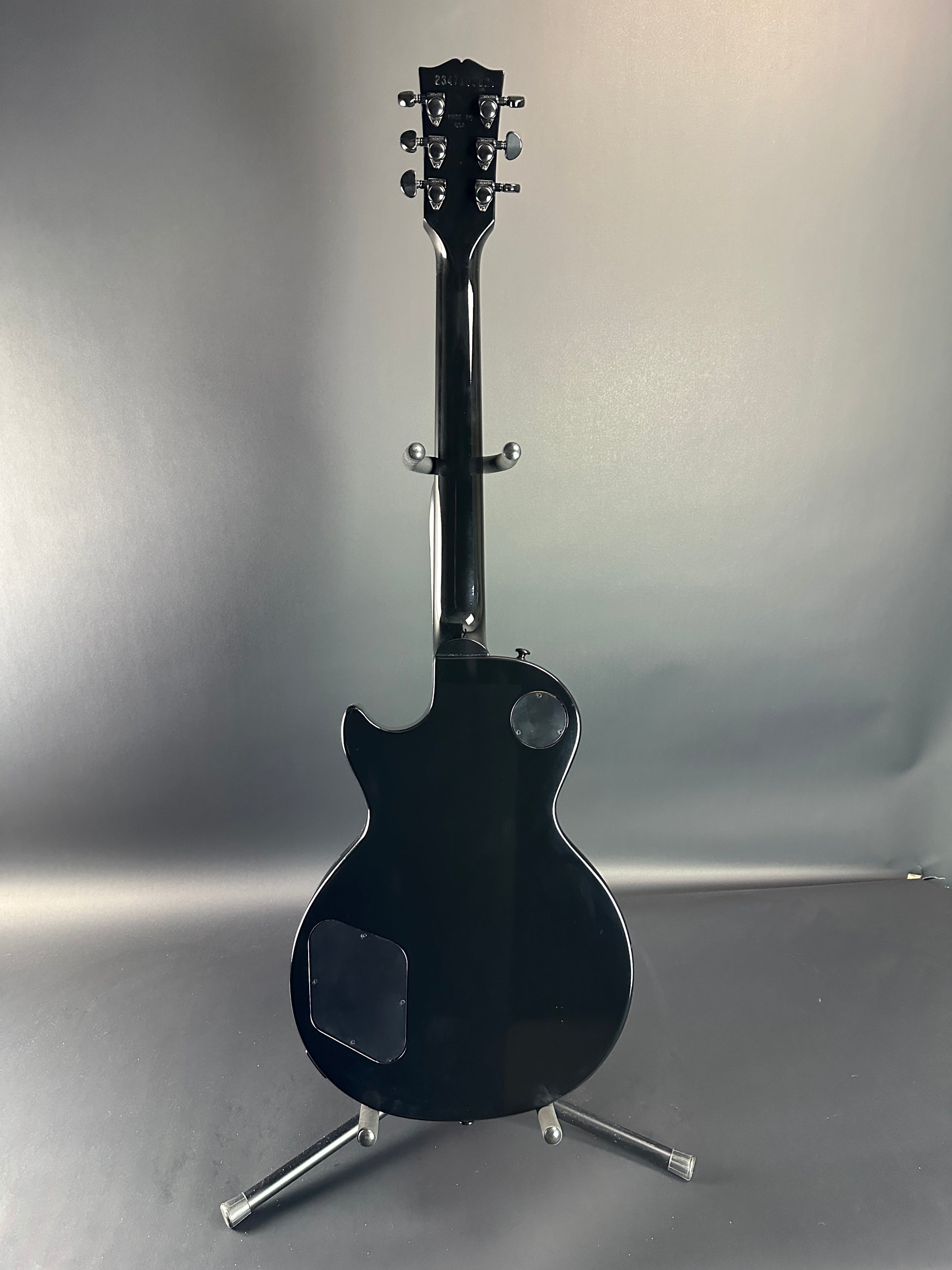 Full back of Used Gibson Les Paul Studio Dark Ebony.