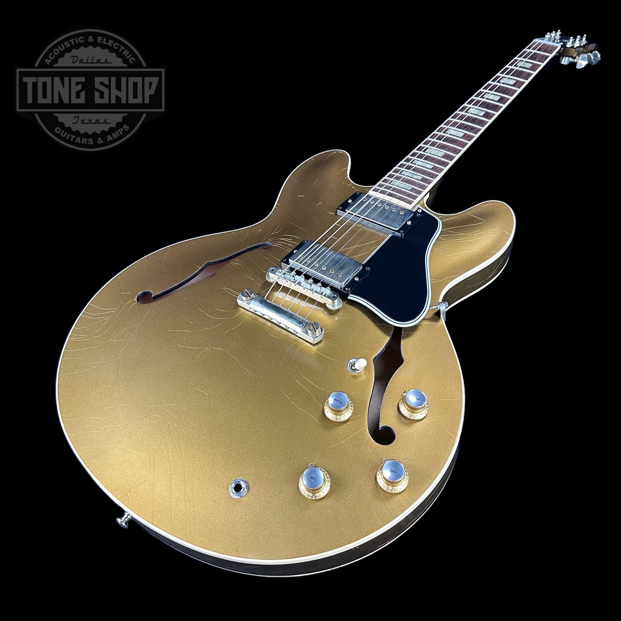 Gibson Custom Shop M2M 1964 ES-335 Reissue Double Gold w/Black