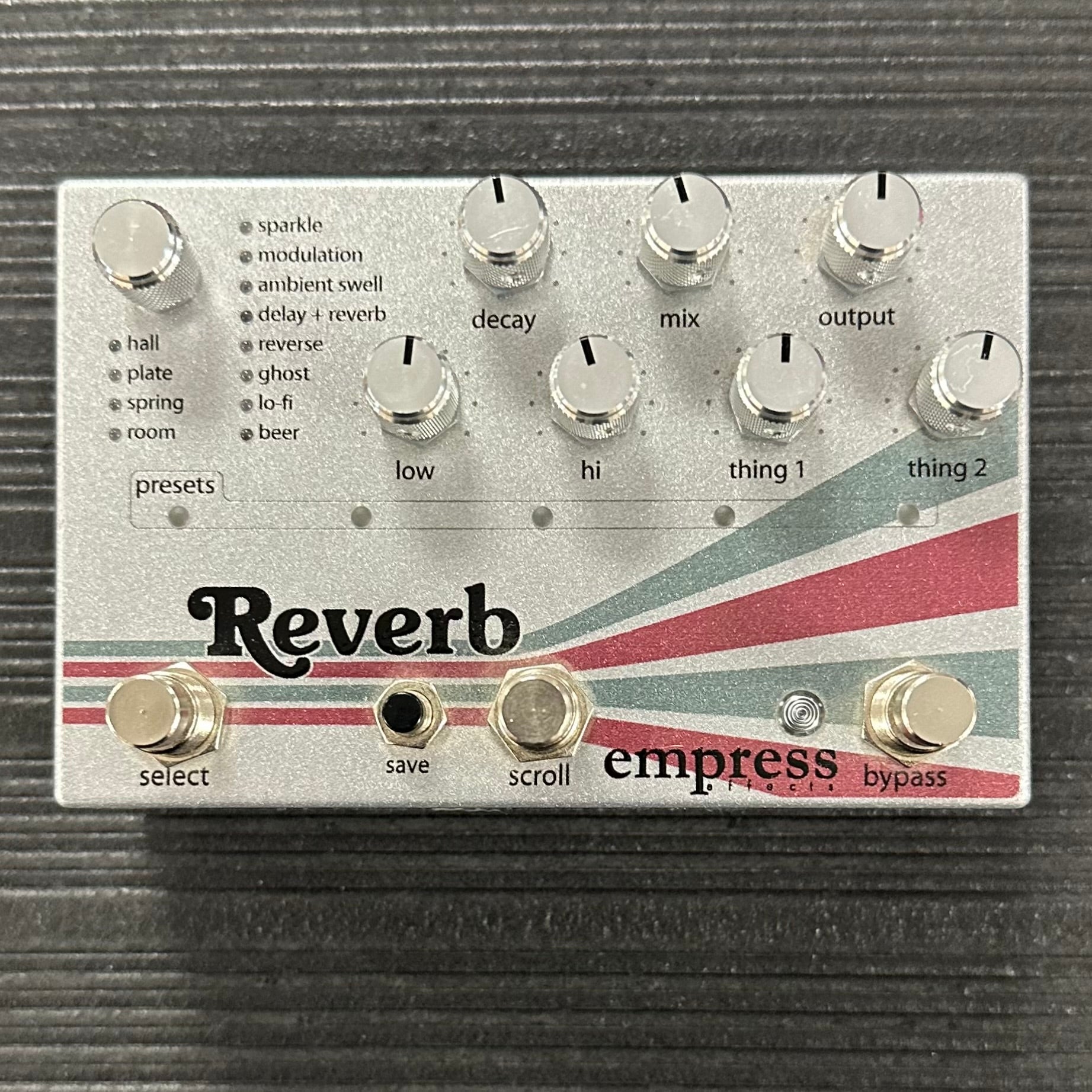 Top of Used Empress Reverb TSS4251