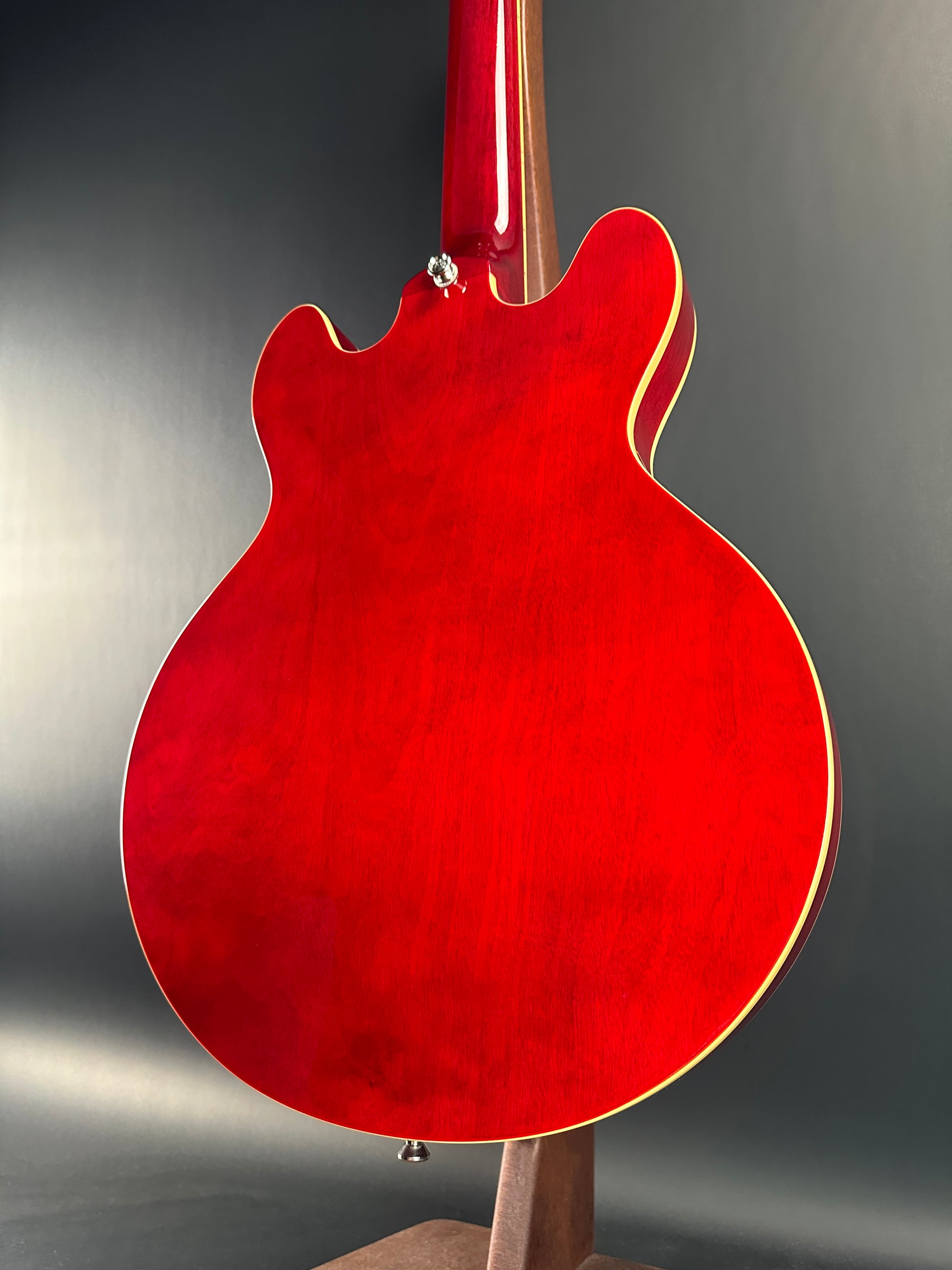 Back angle of Used Epiphone ES-339 Pro P90 Red.