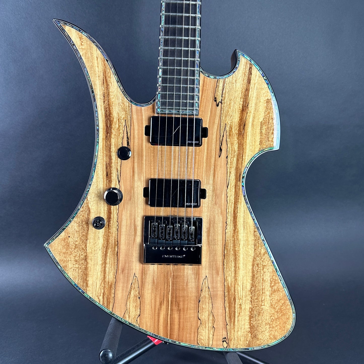 Front of body of Used BC Rich Mockingbird Extreme Natural Left-Handed.