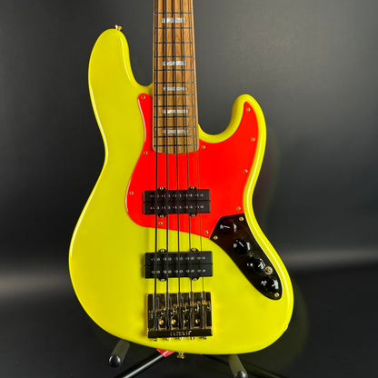 Front of Used Fender MonoNeon Jazz Bass.