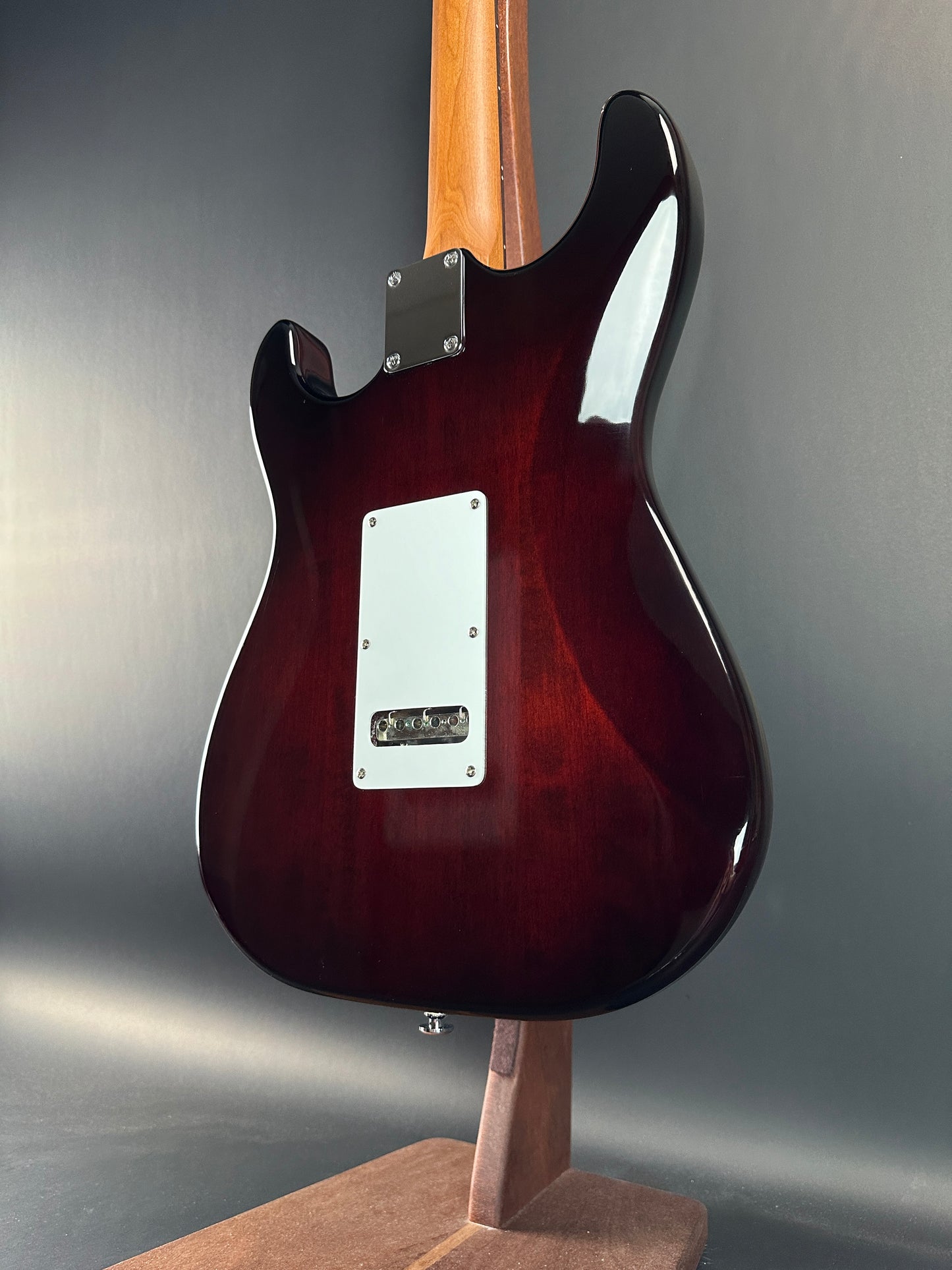 Back angle of Used G&L Comanche Tribue Sunburst.