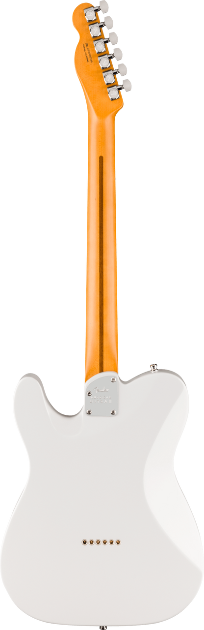 Back of Fender American Ultra II Telecaster Avalanche Maple.