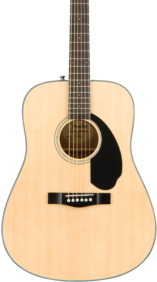 Front of Fender CD-60S Dreadnought Pack V2 Natural.