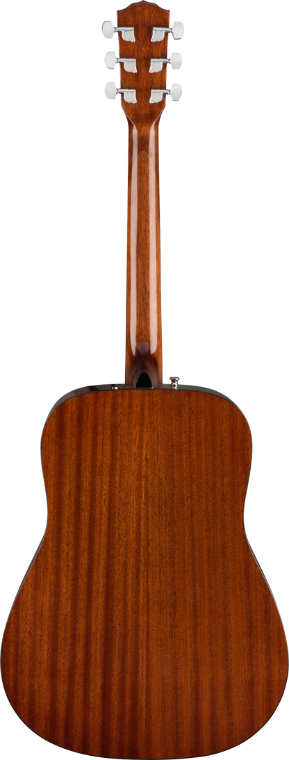 Back of Fender CD-60S Dreadnought Pack V2 Natural.