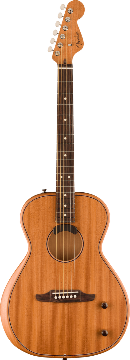 Full frontal of Fender Highway Series Parlor RW All-Mahogany.