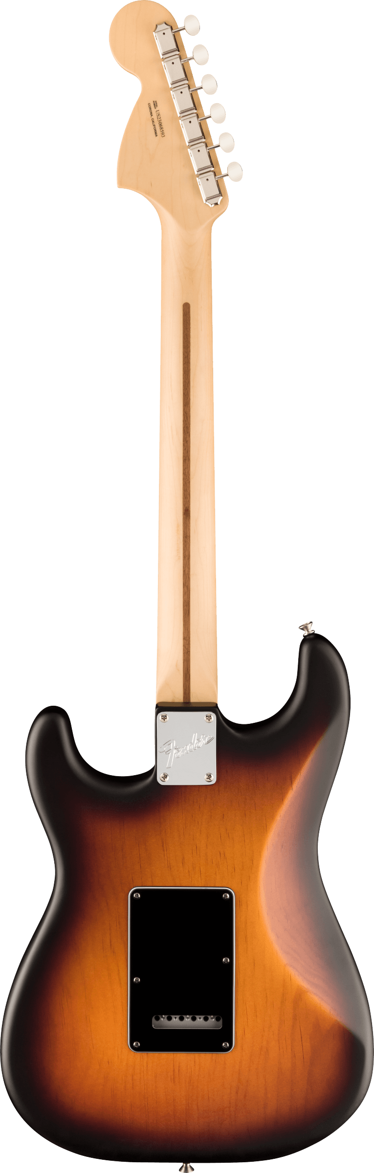 Back of Fender Limited Edition American Performer Pine Stratocaster MP 2-Color Sunburst.