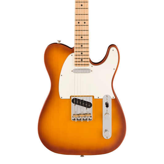 Front of Fender Limited Edition American Performer Telecaster MP Honey Burst.