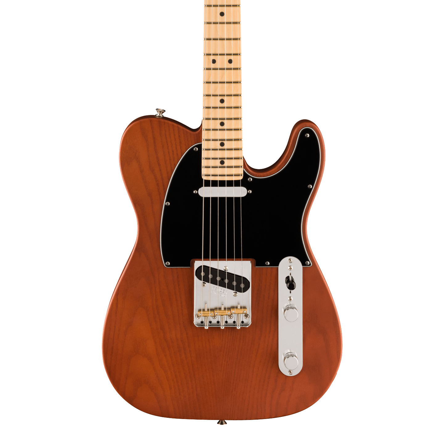 Front of Fender Limited Edition American Performer Telecaster MP Mocha.