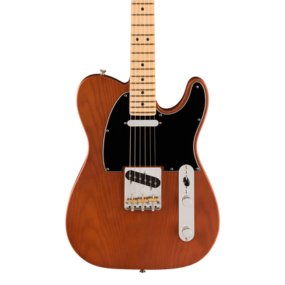 Front of Fender Limited Edition American Performer Telecaster MP Mocha.