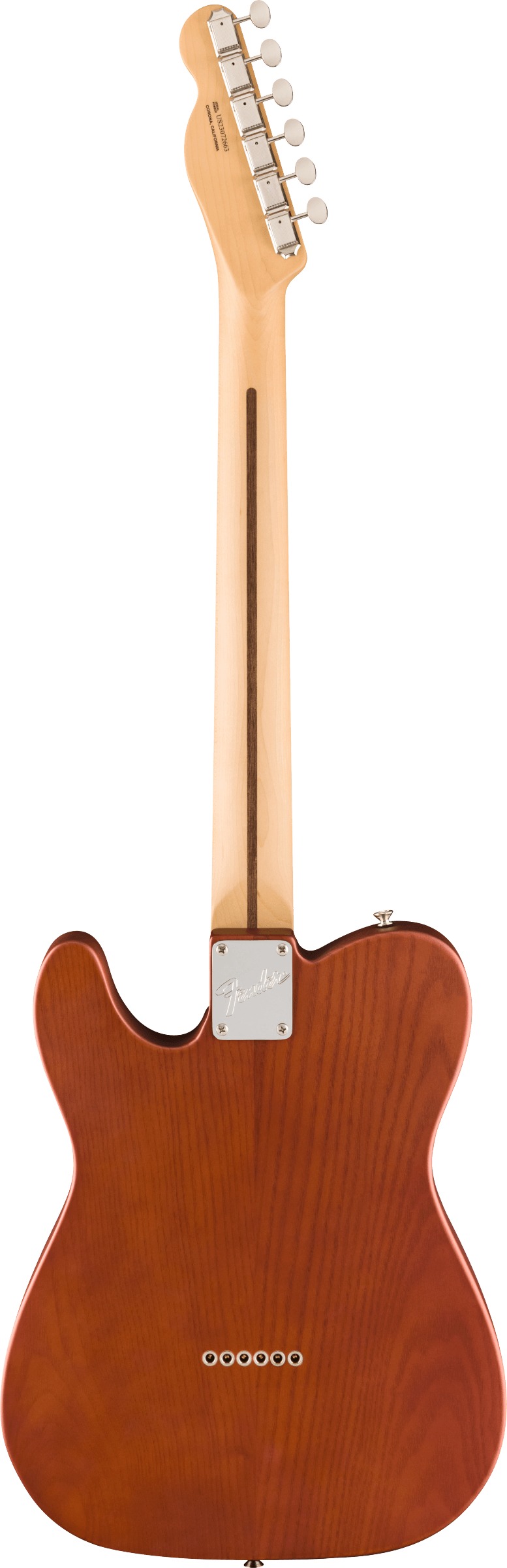 Back of Fender Limited Edition American Performer Telecaster MP Mocha.