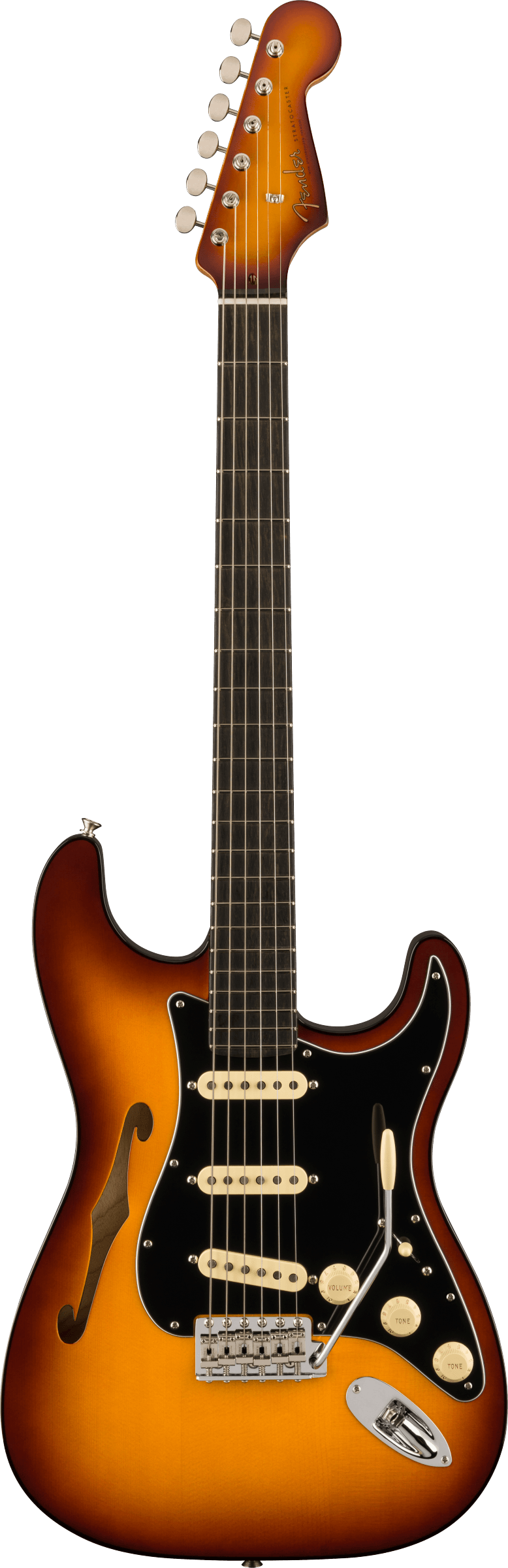 Fender Limited Edition Suona Stratocaster Thinline Ebony Fingerboard Violin  Burst w/case