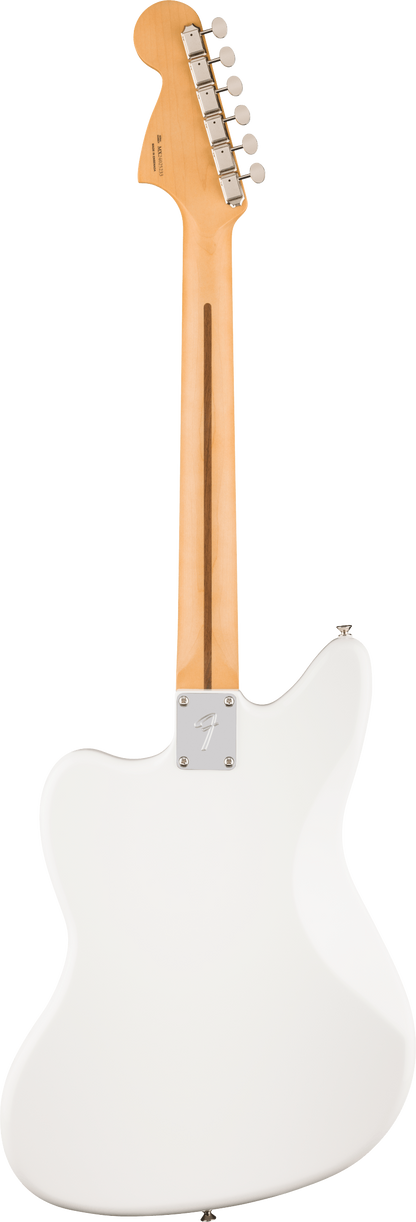 Back of Fender Player II Jaguar Rosewood Fingerboard Polar White.