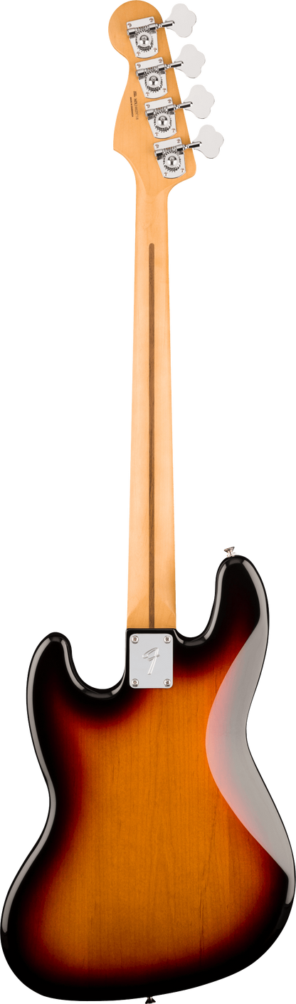 Back of Fender Player II Jazz Bass Rosewood Fingerboard 3-Color Sunburst.