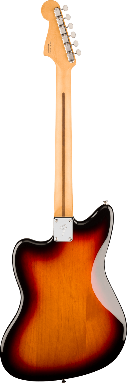 Back of Fender Player II Jazzmaster Rosewood Fingerboard 3-Color Sunburst.